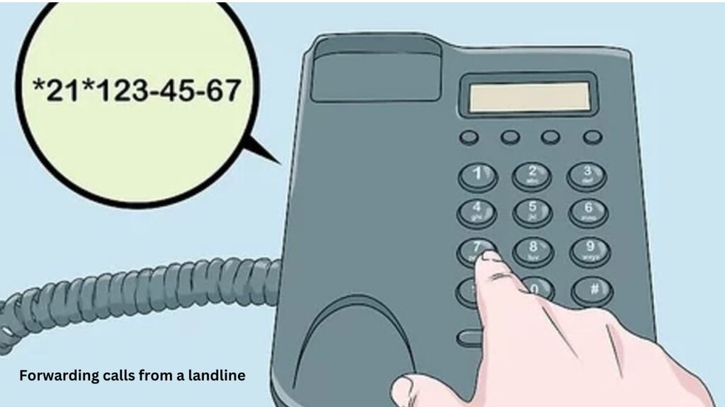 Forwarding calls from a landline