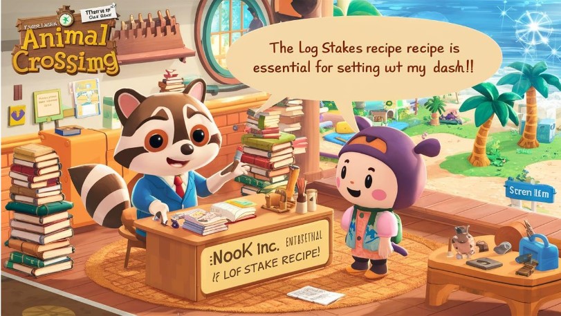 how to get log stakes in animal crossing